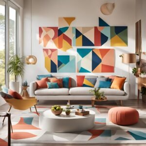 Geometric Wall Decals for a Modern Look